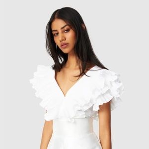 Par Violet Roman Holiday Top size S